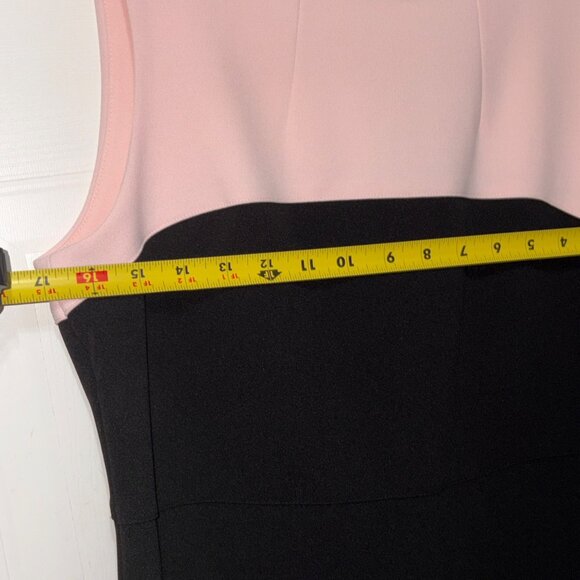 NWT New Tommy Hilfiger Colorblock Scuba Sheath Dress Pink Black MSRP $99 Size 6 - Picture 9 of 12
